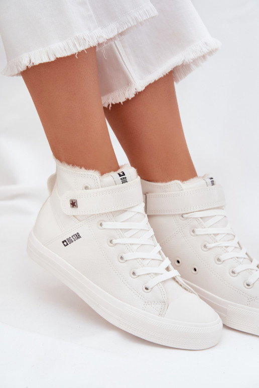 Piel calentamiento zapatos casuales BIG STAR V274541FEN el color blanco