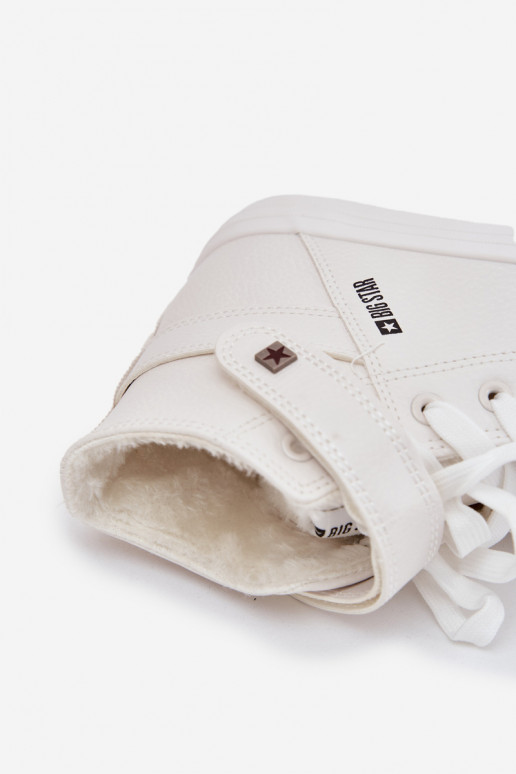 Piel calentamiento zapatos casuales BIG STAR V274541FEN el color blanco