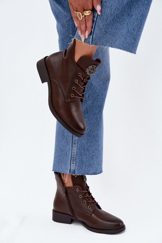 zapatos de tacón bajo para mujer con tacones anchos Con decoraciones Detalem calentamiento color marrón Cylira zapatos de tacón bajo para mujer con tacones anchos Con decoraciones Detalem calentamiento color marrón Cylira