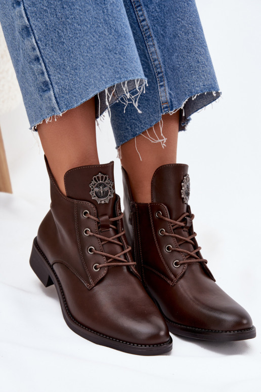 zapatos de tacón bajo para mujer con tacones anchos Con decoraciones Detalem calentamiento color marrón Cylira zapatos de tacón bajo para mujer con tacones anchos Con decoraciones Detalem calentamiento color marrón Cylira