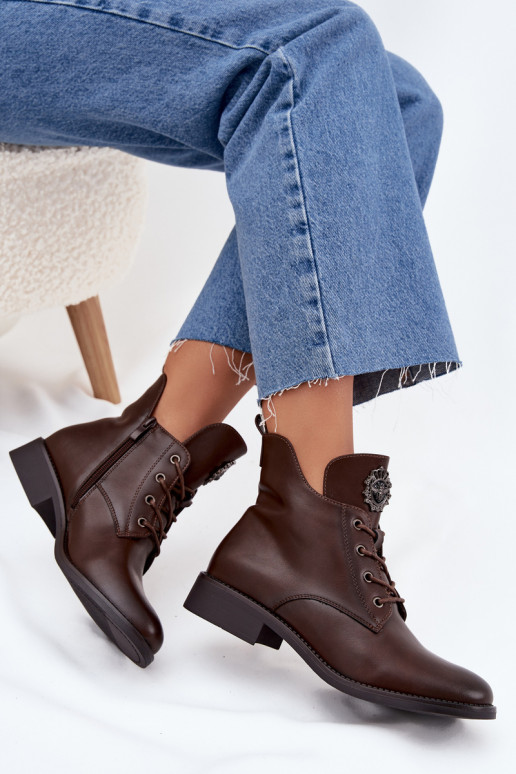 zapatos de tacón bajo para mujer con tacones anchos Con decoraciones Detalem calentamiento color marrón Cylira zapatos de tacón bajo para mujer con tacones anchos Con decoraciones Detalem calentamiento color marrón Cylira