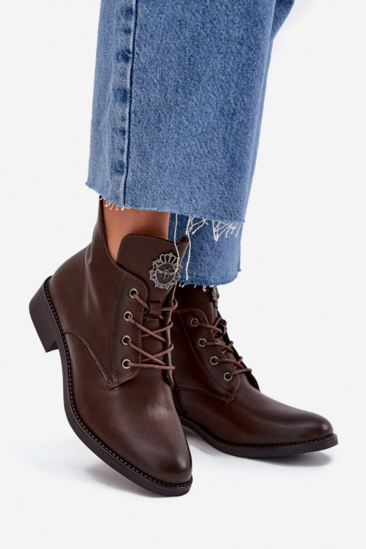 zapatos de tacón bajo para mujer con tacones anchos Con decoraciones Detalem calentamiento color marrón Cylira zapatos de tacón bajo para mujer con tacones anchos Con decoraciones Detalem calentamiento color marrón Cylira
