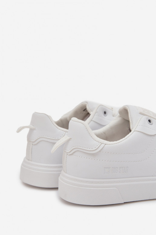 zapatos casuales Zapatillas modelo zapatos. Tiene quesculino de cuero ecológico Big Star OO174118 el color blanco