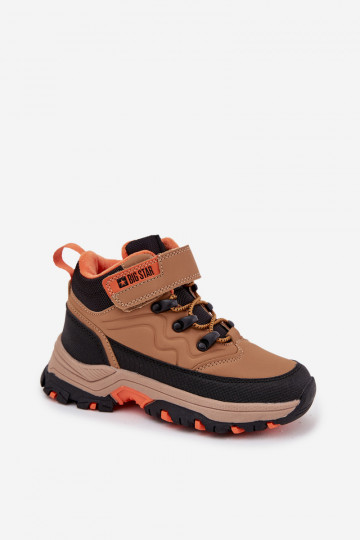 zapatos Botas de nieve Infantil con sujetadores adhesivos Big Star SS374012 color marrón