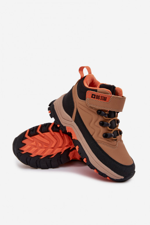 zapatos Botas de nieve Infantil con sujetadores adhesivos Big Star SS374012 color marrón