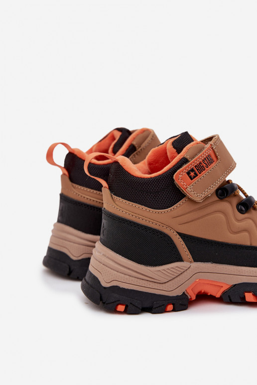 zapatos Botas de nieve Infantil con sujetadores adhesivos Big Star SS374012 color marrón