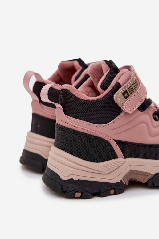 zapatos Botas de nieve Infantil con sujetadores adhesivos Big Star SS374011 color rosa zapatos Botas de nieve Infantil con sujetadores adhesivos Big Star SS374011 color rosa