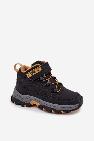 zapatos Botas de nieve Infantil con sujetadores adhesivos Big Star SS374013 de color negro