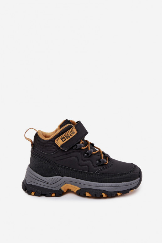 zapatos Botas de nieve Infantil con sujetadores adhesivos Big Star SS374013 de color negro