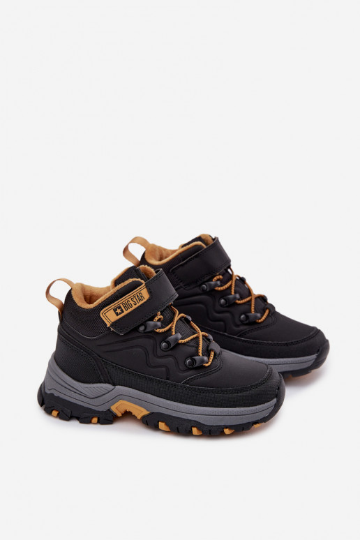 zapatos Botas de nieve Infantil con sujetadores adhesivos Big Star SS374013 de color negro