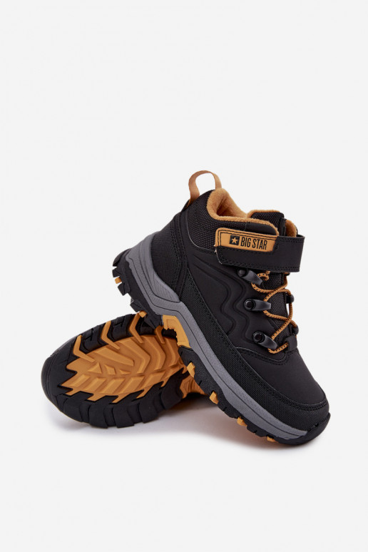 zapatos Botas de nieve Infantil con sujetadores adhesivos Big Star SS374013 de color negro