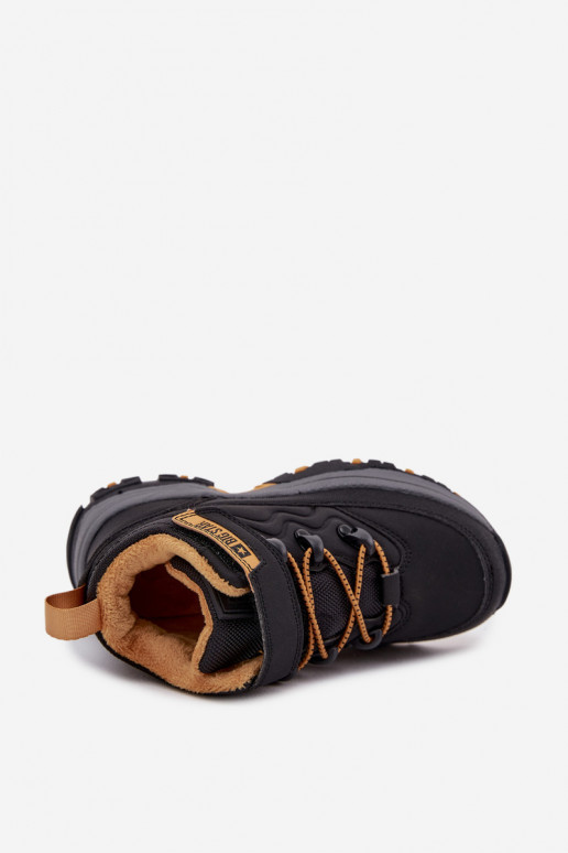 zapatos Botas de nieve Infantil con sujetadores adhesivos Big Star SS374013 de color negro