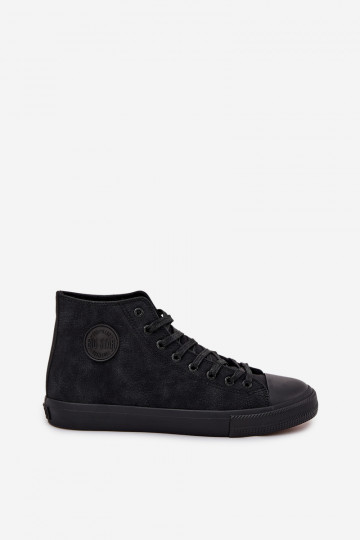 Zapatillas de hombre de piel sintética "Big Star OO174247 HI-POLY SYSTEM" en color negro 2