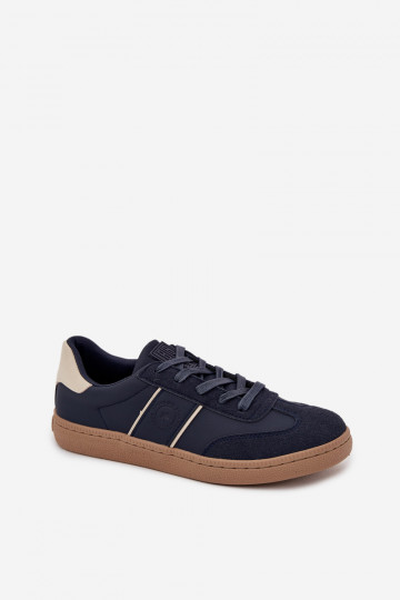 Zapatillas deportivas de caña baja para hombres azul marino "Big Star SS174079"