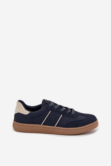 Zapatillas deportivas de caña baja para hombres azul marino "Big Star SS174079" 2