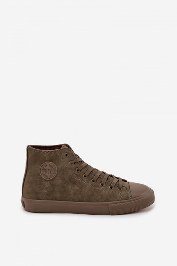 Zapatillas de hombre de piel sintética "Big Star OO174250 HI-POLY SYSTEM" en color caqui 2