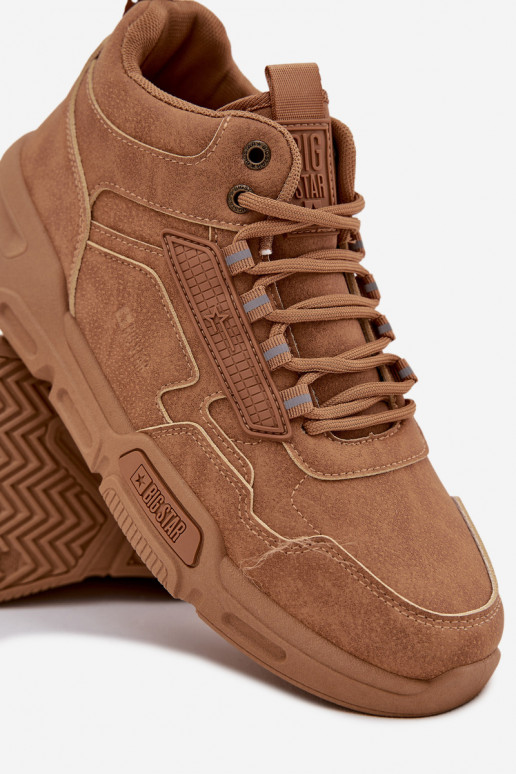 Zapatillas modelo zapatos. Tiene quesculino Big Star SS174281 HI-POLY SYSTEM color marrón