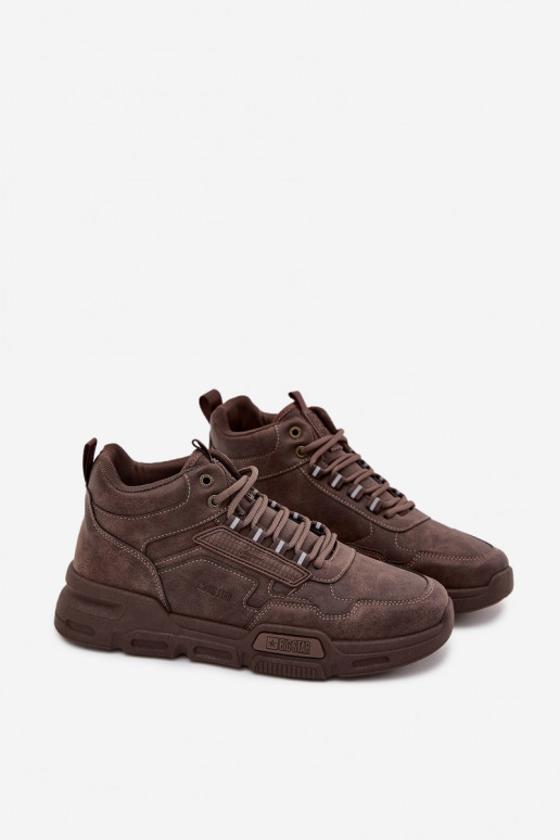 Zapatillas modelo zapatos. Tiene quesculino Big Star SS174283 HI-POLY SYSTEM marron oscuro