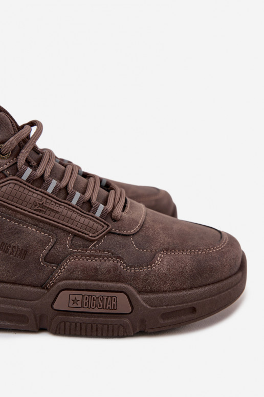 Zapatillas modelo zapatos. Tiene quesculino Big Star SS174283 HI-POLY SYSTEM marron oscuro
