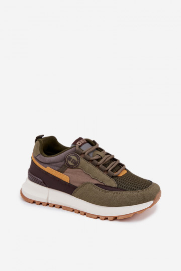Zapatillas deportivas para hombres de caqui "Big Star RR174280 HI-POLY SYSTEM"