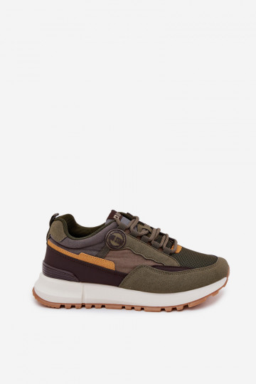 Zapatillas deportivas para hombres de caqui "Big Star RR174280 HI-POLY SYSTEM" 2