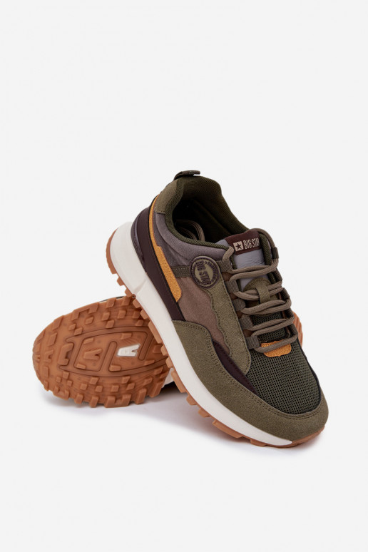 zapatillas Zapatillas modelo zapatos. Tiene quesculino Big Star RR174280 HI-POLY SYSTEM de color caqui