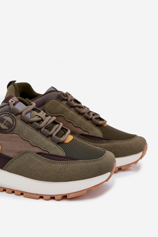 zapatillas Zapatillas modelo zapatos. Tiene quesculino Big Star RR174280 HI-POLY SYSTEM de color caqui