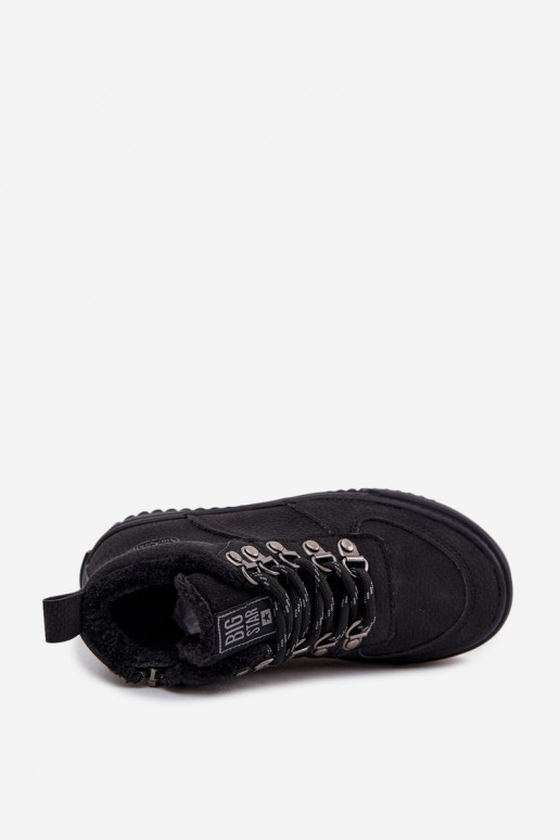 botas de montaña zapatos Infantil calentamiento Big Star SS374075 de color negro
