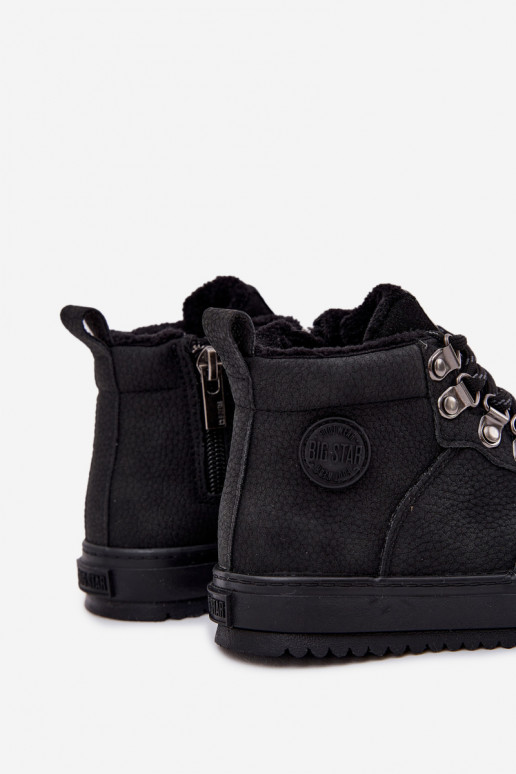 botas de montaña zapatos Infantil calentamiento Big Star SS374075 de color negro