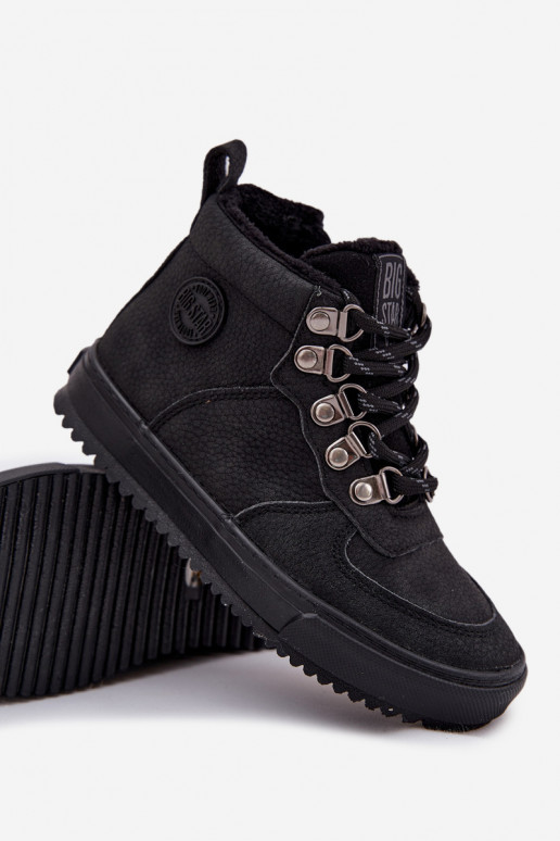 botas de montaña zapatos Infantil calentamiento Big Star SS374075 de color negro