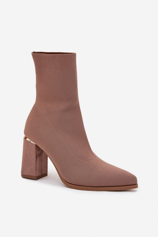  Un modelo convincente Botas de mujer beige Virelle