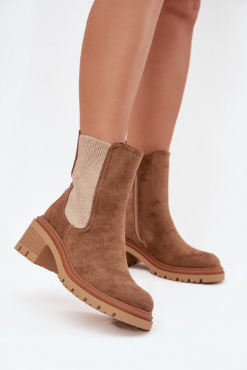 botas con estilo Femenino calentamiento reloj beige Zoralia