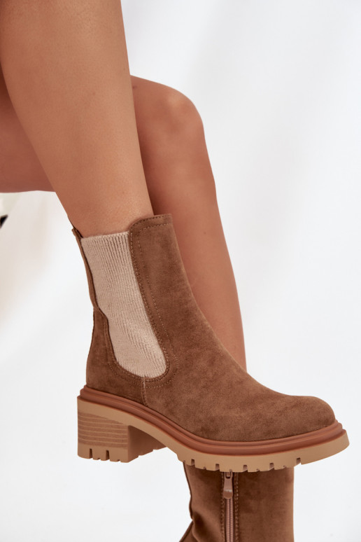 botas con estilo Femenino calentamiento reloj beige Zoralia