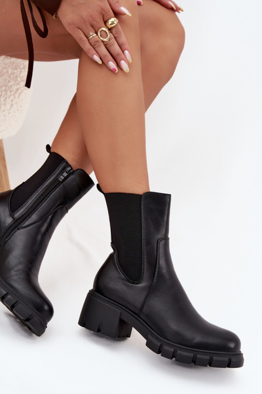 Botas de mujer reloj Eko Piel de color negro Kyra