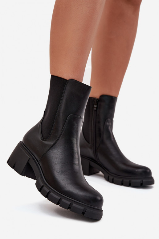 Botas de mujer reloj Eko Piel de color negro Kyra