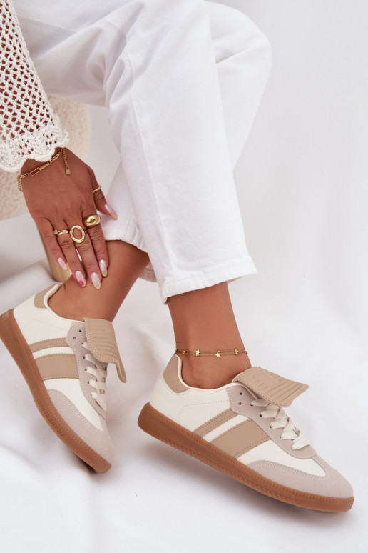 Bajo Zapatillas modelo zapatos. FemeninoENyAiniętym Językiem beige Ardira