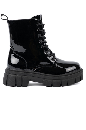 de color negro lacado botas altas de montar na masyAnej podeszAie 2