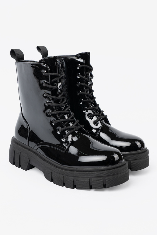 de color negro lacado botas altas de montar na masyAnej podeszAie de color negro lacado botas altas de montar na masyAnej podeszAie