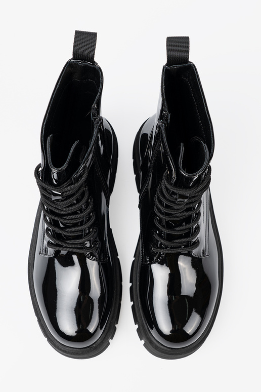 de color negro lacado botas altas de montar na masyAnej podeszAie de color negro lacado botas altas de montar na masyAnej podeszAie