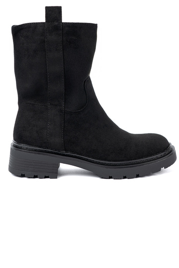 Elegante zapatos en el tobillo z grubą, czarną podeszAą 2