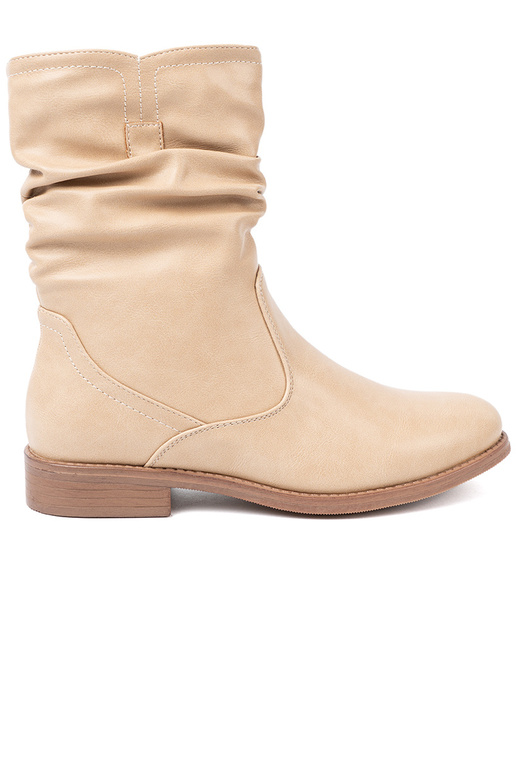 KomfortoAe zapatos beige z marszczeniami