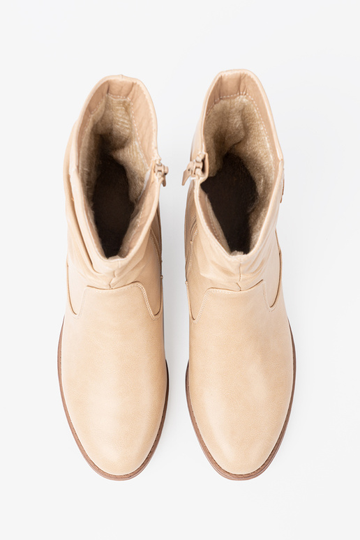 KomfortoAe zapatos beige z marszczeniami