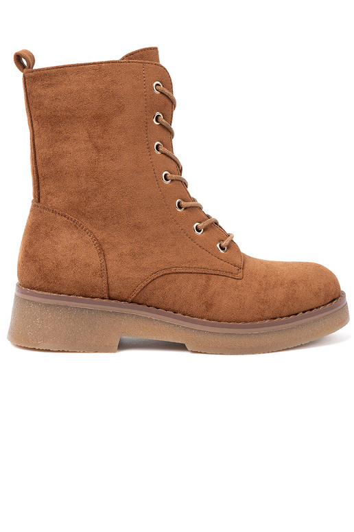 Conveniente botas altas de montar A kolorze karmeloAym en una suela plana