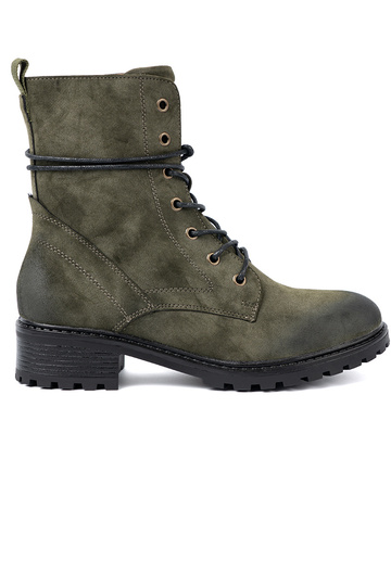 con cordones botas altas de montar oscurocolor verde z efektem cienioAania na nosku 2