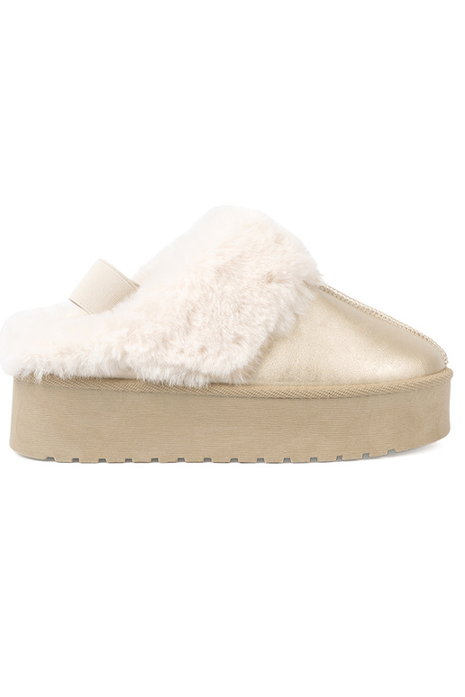 color dorado zapatos a'la Botas de nieve z el color blancom abrigo