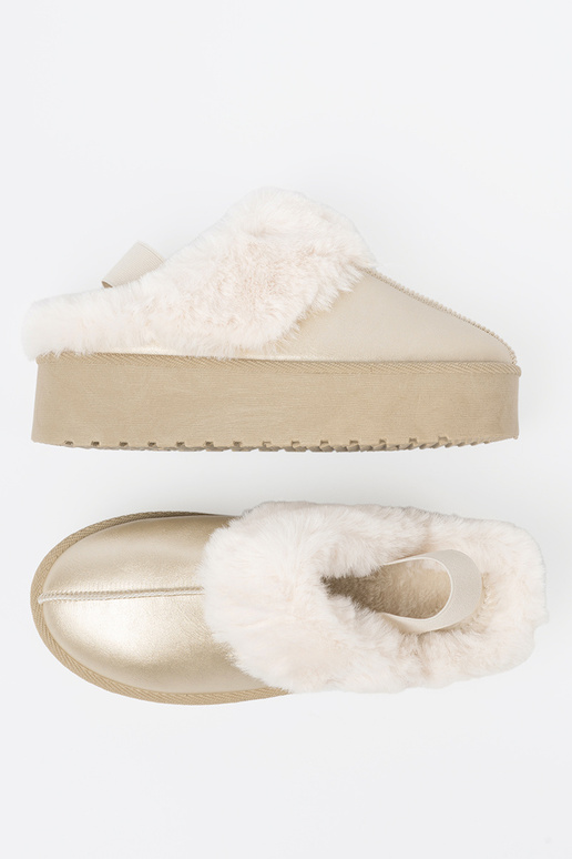 color dorado zapatos a'la Botas de nieve z el color blancom abrigo