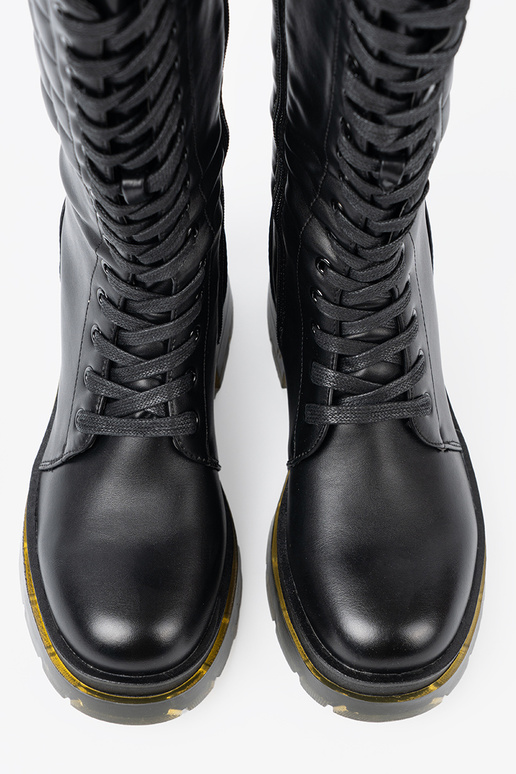 modelo clásico de color negro botas largas z cordonesm i suAakiem modelo clásico de color negro botas largas z cordonesm i suAakiem