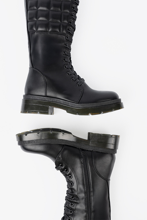 modelo clásico de color negro botas largas z cordonesm i suAakiem modelo clásico de color negro botas largas z cordonesm i suAakiem