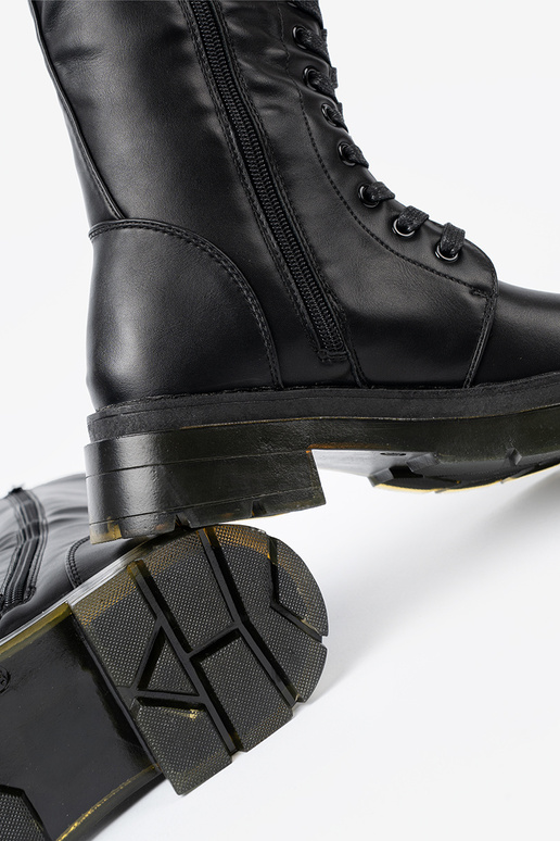 modelo clásico de color negro botas largas z cordonesm i suAakiem modelo clásico de color negro botas largas z cordonesm i suAakiem