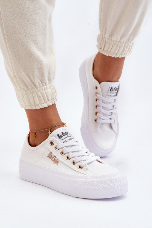 Zapatos con plataforma mujer Lee Cooper LCW-24-31-2725 blanco